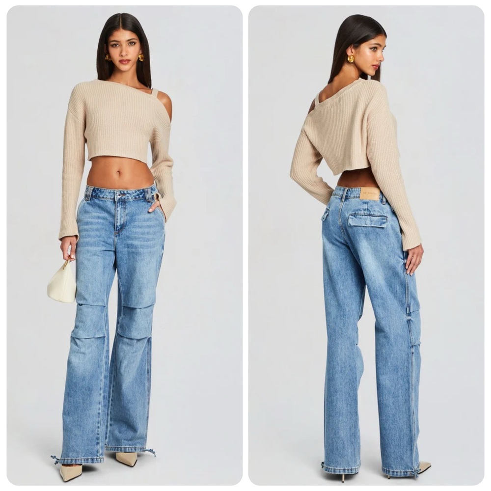 Retrofete Light Blue Wide-Leg Jeans